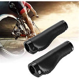 1 Pair Leather Grips Lock On Locking PU Handlebar Grips Grip Handle End Holding Locking Grips for  Mountain Bike(Black) In Australia - Darrahopens
