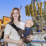 Baby Sling Carrier   Newborn to Toddler Sling Lightweight Baby Carrier Sling with Adjustable Straps Toddler Carrier Wrap for  (Brown Leopard) In Australia - Darrahopens