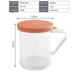 2pcs Seasoning jar, plastic powder bottle, seasoning bottle, barbecue powder bottle, thickened chili powder bottle（Red lid+cup body） In Australia - Darrahopens
