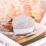 Heart Shaped Ring Box with LED Light Velvet Earrings Coin Jewelry Box Display Case Gift Box for Proposal Engagement Wedding Anniversary Valentines（white） In Australia - Darrahopens
