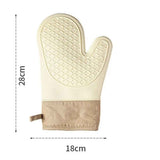 Silicone Oven Mitts，Heat Resistant up to 300°F, Oven Gloves with Soft Lining, Non-Slip Kitchen Essentials, Kitchen Gadgets, Apartment Essentials, Great Gift for Cooking (beige-1pair) In Australia - Darrahopens