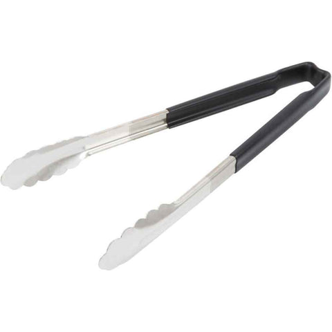 10in Stainless steel food clip, cake clip, baking bread clip, steak clip, barbecue clip, kitchen tool（Black） In Australia - Darrahopens