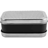 Cheese Grater with Container - Box Grater Cheese Shredder Lemon  - Graters for Kitchen Stainless Steel Food Grater Small size black In Australia - Darrahopens