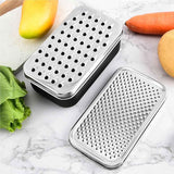 Cheese Grater with Container - Box Grater Cheese Shredder Lemon  - Graters for Kitchen Stainless Steel Food Grater Small size black In Australia - Darrahopens