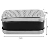 Cheese Grater with Container - Box Grater Cheese Shredder Lemon  - Graters for Kitchen Stainless Steel Food Grater Small size black In Australia - Darrahopens