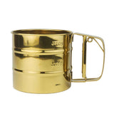 Stainless Steel Fine Mesh Sieve Flour Sifter Flour Cup Sifte A unique gifts for baking enthusiasts (Golden) In Australia - Darrahopens