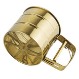 Stainless Steel Fine Mesh Sieve Flour Sifter Flour Cup Sifte A unique gifts for baking enthusiasts (Golden) In Australia - Darrahopens