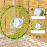 17cm  Parrot Silent Running Wheel, Parrot Exercise Wheel, Birds, Parrots, Turtles, Hamsters, Small Animal Quiet Running Wheel (Green) In Australia - Darrahopens