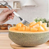 2-in-1 Stainless Steel Fruit Cutter, Dual Head Watermelon Fork Slicer Cutter Tool, Summer Watermelon Fruit Cutting Home Kitchen Gadgets (2Pcs) In Australia - Darrahopens