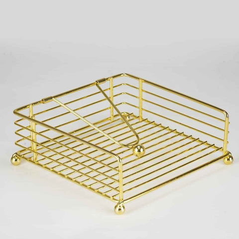 Napkin Holder for Table, Flat Napkin Dispenser with Weighted Arm, Square Cocktail Paper Holder of Elegant Rustic Iron for Kitchen Dining Room Decor Restaurant Farmhouse Hotel Party, Gold In Australia - Darrahopens