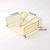 Napkin Holder for Table, Flat Napkin Dispenser with Weighted Arm, Square Cocktail Paper Holder of Elegant Rustic Iron for Kitchen Dining Room Decor Restaurant Farmhouse Hotel Party, Gold In Australia - Darrahopens