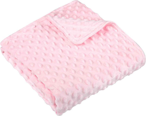 Baby Blanket for Girls, Soft Crib Blanket 95*75cm, Newborn Blankets for Nursery, Stroller, Toddler Bed, Carseat, Double Layer, Pink In Australia - Darrahopens