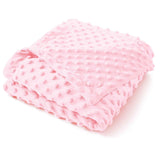 Baby Blanket for Girls, Soft Crib Blanket 95*75cm, Newborn Blankets for Nursery, Stroller, Toddler Bed, Carseat, Double Layer, Pink In Australia - Darrahopens