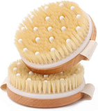 2-Pack Dry Brushing Body Brush for Lymphatic Drainage, Round Dry Exfoliating Brush with Massage Nodes for Cellulite, Dry Skin In Australia - Darrahopens