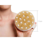 2-Pack Dry Brushing Body Brush for Lymphatic Drainage, Round Dry Exfoliating Brush with Massage Nodes for Cellulite, Dry Skin In Australia - Darrahopens