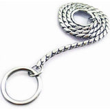 Dog P snake chain titanium steel metal dog training plug/collar is recommended for professional training (silver 4.5 * 45cm) In Australia - Darrahopens