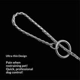 Dog P snake chain titanium steel metal dog training plug/collar is recommended for professional training (silver 4.5 * 45cm) In Australia - Darrahopens