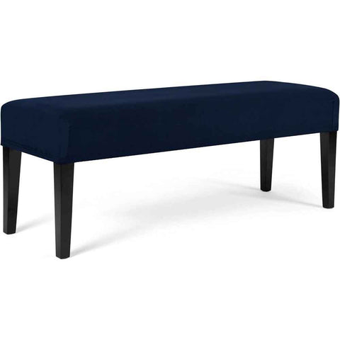 Removable Dining Chair Cover, Soft Fit Universal Stretch Bench Chair Slipcovers, Anti-Dust Washable Jacquard Seat Protector for Bedroom, Living Room, Kitchen(dark blue) In Australia - Darrahopens