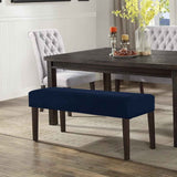 Removable Dining Chair Cover, Soft Fit Universal Stretch Bench Chair Slipcovers, Anti-Dust Washable Jacquard Seat Protector for Bedroom, Living Room, Kitchen(dark blue) In Australia - Darrahopens