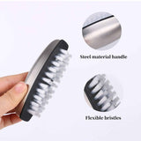 2pcs Vegetable and Fruit Cleaning Brush,  Stainless Steel Cleaning Brush, Microfiber Scrubbing Pad, Multipurpose Kitchen Tool In Australia - Darrahopens