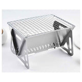 Portable Backpacking Stove with Grill Grid, Folding Stainless Steel Charcoal Grill, Ultralight BBQ Wood Burning Camp Stove for Hiking Picnic Garden Backyard Cooking（small size） In Australia - Darrahopens