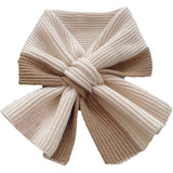Scarf for women in autumn and winter to keep warm, color blocked knitted cross yarn versatile, fashionable and cute girl's scarf（khaki） In Australia - Darrahopens