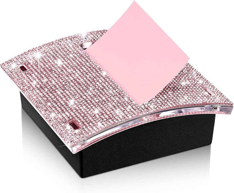 Self Stick Note Pad Holders  Pink Cute Note Holder Sticky Dispenser Extract sticky note box, plastic sticky note holder, easy to stick box, tissue box In Australia - Darrahopens