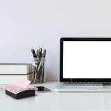 Self Stick Note Pad Holders  Pink Cute Note Holder Sticky Dispenser Extract sticky note box, plastic sticky note holder, easy to stick box, tissue box In Australia - Darrahopens