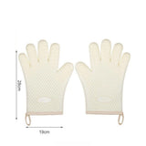a pair of Silicone Oven Mitts Heat Resistant ,Waterproof & Non-Slip Oven Gloves with Fingers,Cotton Lined Silicone Oven Gloves Kitchen Mitts(beige) In Australia - Darrahopens