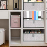 3pcs Closet Storage Bins Shelf Baskets for Shelves, for Organization, Closet Organizers and Storage（grey） In Australia - Darrahopens