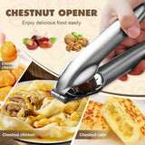 Chestnut Open Clip, Stainless Steel Chestnut Cutter Tool, Kitchen Peeler Clip for Chestnuts, Nut Opener Nut Knife for Pecan Cracker (Classic/2pcs) In Australia - Darrahopens