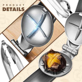 Chestnut Open Clip, Stainless Steel Chestnut Cutter Tool, Kitchen Peeler Clip for Chestnuts, Nut Opener Nut Knife for Pecan Cracker (Classic/2pcs) In Australia - Darrahopens