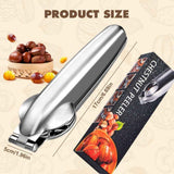 Chestnut Open Clip, Stainless Steel Chestnut Cutter Tool, Kitchen Peeler Clip for Chestnuts, Nut Opener Nut Knife for Pecan Cracker (Classic/2pcs) In Australia - Darrahopens