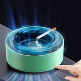 2 in 1 Multifunctional Smokeless Ashtray,Air Purifier Ashtray with Filter, Purifier Ashtrays for Cigarettes Car Indoor (Green) In Australia - Darrahopens