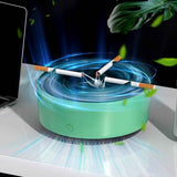 2 in 1 Multifunctional Smokeless Ashtray,Air Purifier Ashtray with Filter, Purifier Ashtrays for Cigarettes Car Indoor (Green) In Australia - Darrahopens