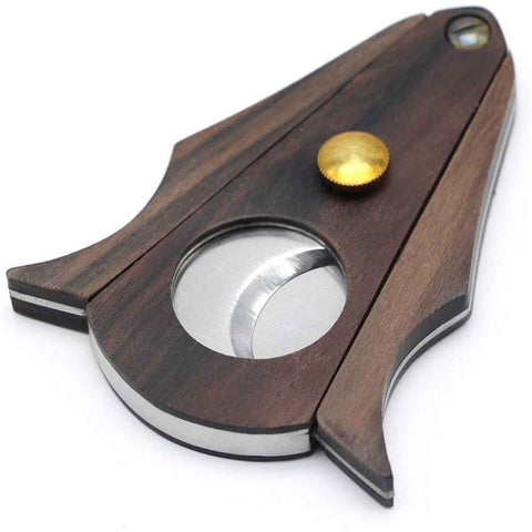 2 pcs Cigar Cutter Lock System Wood Stainless Steel Double Cut Blade Cigar Guillotine Cutter  Bat Sandalwood Noodles In Australia - Darrahopens