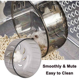Super Silent Hamster Sports Wheel - Hamster Toy Cage Accessories Running Spinner Small Pet Sandrat Hedgehog Mouse (13cm Grey) In Australia - Darrahopens
