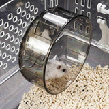 Super Silent Hamster Sports Wheel - Hamster Toy Cage Accessories Running Spinner Small Pet Sandrat Hedgehog Mouse (13cm Grey) In Australia - Darrahopens