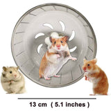 Super Silent Hamster Sports Wheel - Hamster Toy Cage Accessories Running Spinner Small Pet Sandrat Hedgehog Mouse (13cm Grey) In Australia - Darrahopens