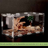 Acrylic Jumping Spider Enclosure Reptile Terrarium with Front Opening Door Reptile Tank for Tarantula Small Reptile In Australia - Darrahopens