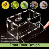 Acrylic Jumping Spider Enclosure Reptile Terrarium with Front Opening Door Reptile Tank for Tarantula Small Reptile In Australia - Darrahopens