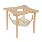 Guinea pig hammock with wooden support, small animal hammock, large platform for guinea pigs, rabbits, ferrets, hamsters to hide and sleep (light green) In Australia - Darrahopens