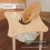 Guinea pig hammock with wooden support, small animal hammock, large platform for guinea pigs, rabbits, ferrets, hamsters to hide and sleep (light green) In Australia - Darrahopens