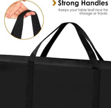 420D Oxford Fabric Table Leaf Storage Bag Padded 1 Pack, Waterproof Heavy Duty Dining Table Leaf Bag w/Adjustable Closure,52 * 28 inches, Black
