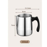 Milk Frothing Pitcher  Stainless Steel Espresso Steaming Pitcher 350ml, Espresso Machine Accessories, Milk Frother, Milk Coffee Cappuccino Latte Art（unmarked） In Australia - Darrahopens