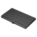 2pcs  Business Card Holder, Aluminum Alloy Flip Cover Slim Name Cards Case for Women Men, Black In Australia - Darrahopens