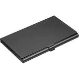2pcs  Business Card Holder, Aluminum Alloy Flip Cover Slim Name Cards Case for Women Men, Black In Australia - Darrahopens