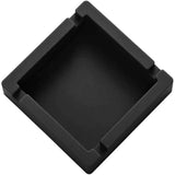 2pcs Large Black Silicone Cigar Bulk Ash tray, Unbreakable Cigar Ashtray, Flexible Deep Bowl Silicone Cigar Ashtrays for Patio/Indoor/Outdoor/Deco(10*10*3cm） In Australia - Darrahopens
