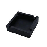 2pcs Large Black Silicone Cigar Bulk Ash tray, Unbreakable Cigar Ashtray, Flexible Deep Bowl Silicone Cigar Ashtrays for Patio/Indoor/Outdoor/Deco(10*10*3cm）