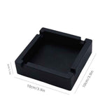 2pcs Large Black Silicone Cigar Bulk Ash tray, Unbreakable Cigar Ashtray, Flexible Deep Bowl Silicone Cigar Ashtrays for Patio/Indoor/Outdoor/Deco(10*10*3cm） In Australia - Darrahopens